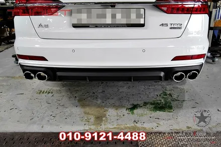 아우디 c8 a6 듀얼 가변배기 와 s6 바디킷 s6디퓨져 장착 / 안산 상록