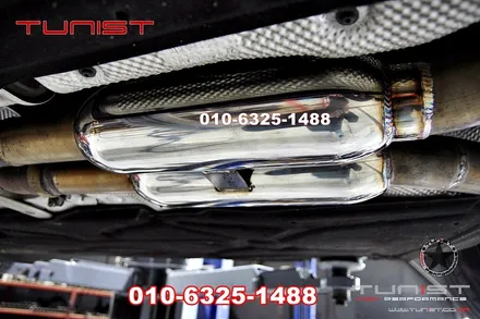 벤츠 CLS 63AMG 배기음 크게 만들는 방법 중간 소음기 직관 작업 / 안산 상록