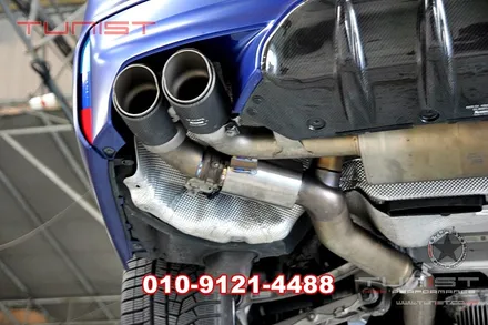 BMW F90 M50 아크라포빅 가변배기 구조변경 가능한 티탄소음기 장착 / 안산 상록