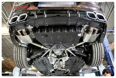 벤츠 c클래스 w205 c200 카브리올레 가변배기 amg 디퓨져 배기튜닝 / 안산 상록