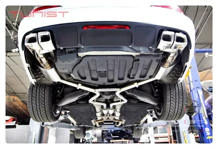 벤츠 w218 cls400 amg 배기음 가변배기 배기튜닝 amg 사각팁 / 안산 상록