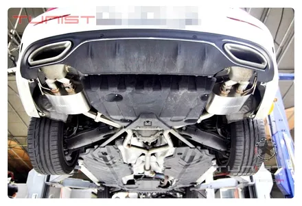벤츠 w205 c200 카브리올레 가변배기 배기튜닝 중저음 배기음 사운드 / 안산 상록