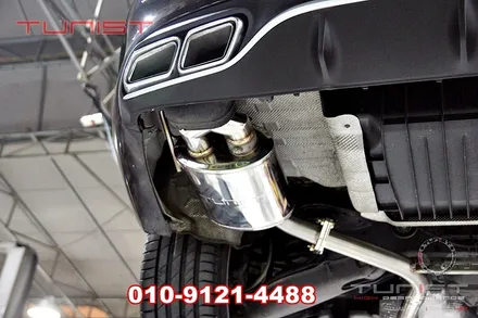 벤츠 w205 c200쿱 듀얼 가변배기 와 amg 디퓨져 장착 / 안산 상록