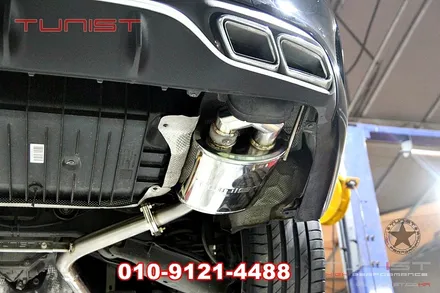 벤츠 w205 c200쿱 듀얼 가변배기 와 amg 디퓨져 장착 / 안산 상록