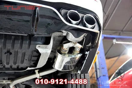 수입차 배기튜닝 벤츠 w213 e300 듀얼 가변배기 amg 디퓨져 바디킷 장착 / 안산 상록