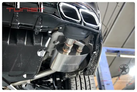 벤츠 c클래스 w205 c200 카브리올레 가변배기 amg 디퓨져 배기튜닝 / 안산 상록