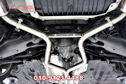 벤츠 w205 c200쿱 듀얼 가변배기 와 amg 디퓨져 장착 / 안산 상록