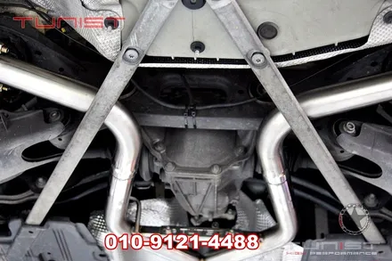 수입차 배기튜닝 벤츠 w205 c200 카브리올레 듀얼 가변배기 / 안산 상록