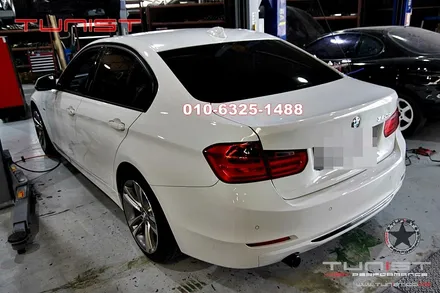 수입차 배기수리 머플러 수리 BMW 320D 자바라 교환 / 안산 상록