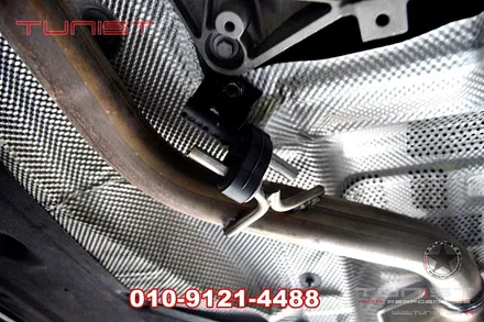 수입차 배기수리 bmw 320d 자바라 수리 교환 및 배기 크랙 용접 수리 / 안산 상록