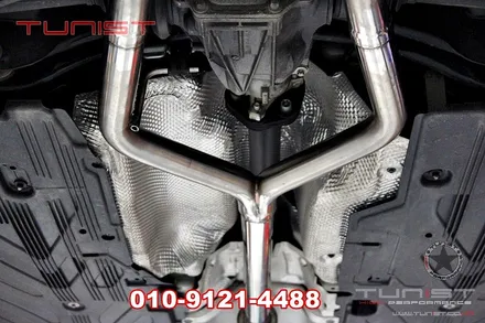 벤츠 w205 c200쿱 듀얼 가변배기 와 amg 디퓨져 장착 / 안산 상록