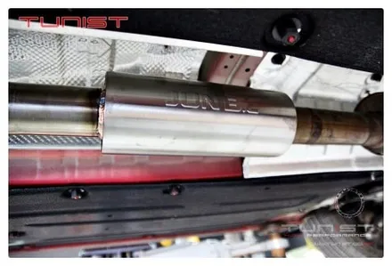 K3GT 1.6T 퍼포먼스 전용 듀얼 가변배기 배기튜닝 128파이 블랙 싱글팁 장착 / 안산 상록
