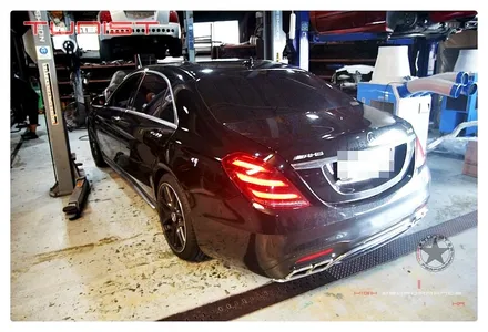 벤츠  w222 s63amg 바사삭 삭아버린 순정 인테이크 알루미늄 인테이크 으로 튜닝 교환 / 안산 상록