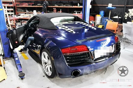 아우디 R8 V10 스파이더 슈퍼가엔 듀얼 가변배기로~ / 안산 상록