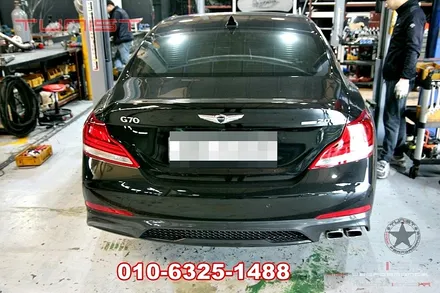 제네시스 g70 2.0 터보 싱글 가변배기 배기튜닝 / 안산 상록
