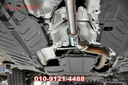 수입차 배기튜닝 벤츠 w205 c200 카브리올레 듀얼 가변배기 / 안산 상록