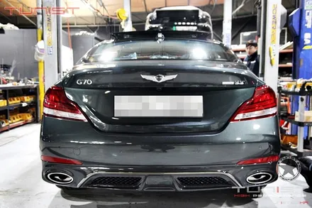 제네시스 g70 가변배기와 엉클칩 고급유 세팅을 했더니 ~! / 안산 상록