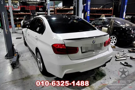bmw 320i 구조변경 안해도 되는 순정형 듀얼 가변배기 카본 싱글팁 m3디퓨져 / 안산 상록