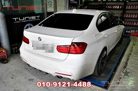 수입차 배기수리 bmw 320d 자바라 수리 교환 및 배기 크랙 용접 수리 / 안산 상록
