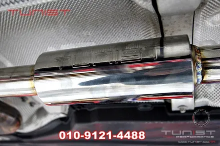 벤츠 w205 c200쿱 듀얼 가변배기 와 amg 디퓨져 장착 / 안산 상록
