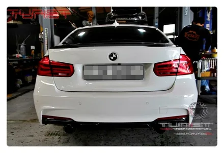 bmw f30 320d 디젤 중저음 배기음 커스텀 듀얼배기 직관 배기튜닝 / 안산 상록
