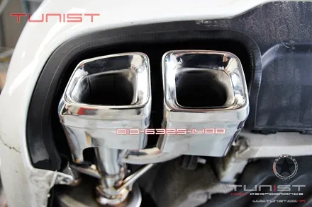 벤츠w204 c200 듀얼 가변배기 작업과 63amg 사각팁 대박사건~! / 안산 상록