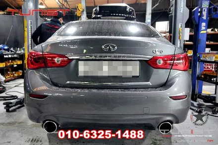 인피니티 Q50 커스텀 듀얼배기 직관 배기음 대박 / 안산 상록