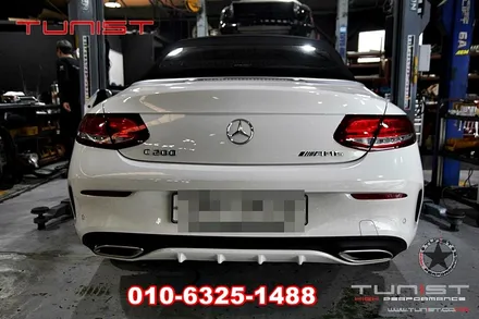 벤츠  w205 c200 카브리올레 듀얼 가변배기 작업하고 구조변경이 꽁짜~ / 안산 상록