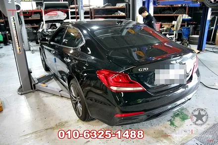 제네시스 g70 2.0 터보 싱글 가변배기 배기튜닝 / 안산 상록