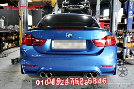 bmw 428i 커스텀 듀얼배기 중저음 배기음 배기튜닝 구조변경 / 안산 상록