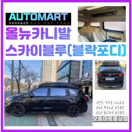 김해블락포디썬팅. 비바 스카이블루 올뉴카니발하이리무진 허니콤블라인드 BLOCKFORD VIVA SKYBLUE / 경남 김해