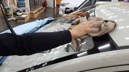 김해썬팅전문(레이노썬팅S9,블랙박스 아이나비QXD1500)시공.장착완료_김해오토마트동상점 / 경남 김해
