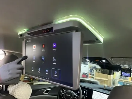 김해 카니발 천장TV 모니터 블랙허니콤블라인드로 영화관되다~XM-1850  EV10#장유 양산 진영 부산 / 경남 김해