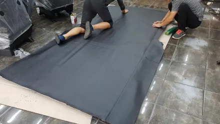 그랜드스타렉스(어반) 차량전체바닥 시공완료_자동차용품전문/튜닝 전문점 김해오토마트 / 경남 김해