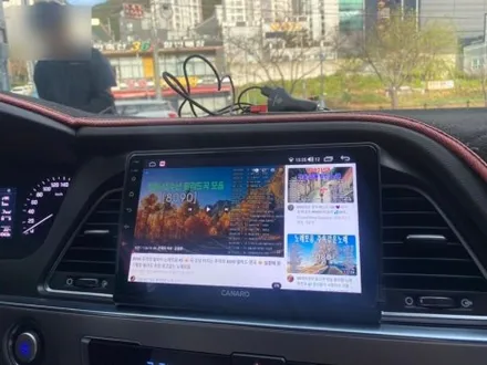 김해 쏘나타 안드로이드올인원  LF쏘나타의 심박한 네비게이션 변신 진영 장유 창원 부산 명지 양산 / 경남 김해