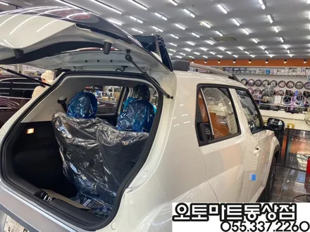 김해 레이노썬팅  믿고 맡겼습니다~언블리치드 아이보리 블랙모노톤 캐스퍼 터보 액티브 / 경남 김해