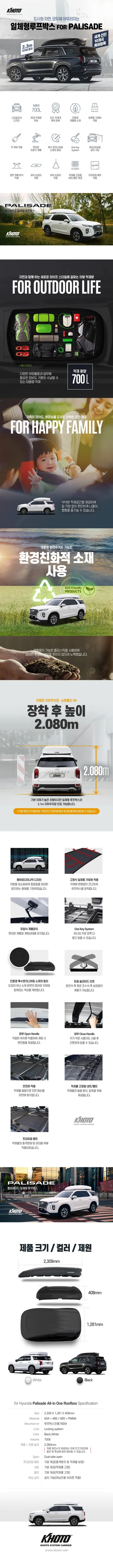 김해 팰리세이드루프박스.네틱스전동스탭 시공하니 이보다더 빛날까 / 경남 김해