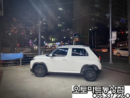 김해 레이노썬팅  믿고 맡겼습니다~언블리치드 아이보리 블랙모노톤 캐스퍼 터보 액티브 / 경남 김해