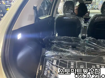 김해 레이노썬팅  믿고 맡겼습니다~언블리치드 아이보리 블랙모노톤 캐스퍼 터보 액티브 / 경남 김해