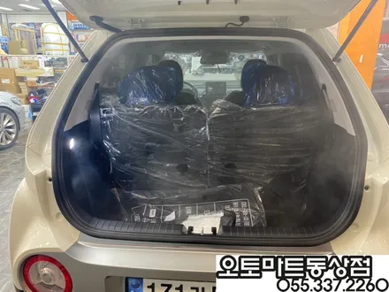 김해 레이노썬팅  믿고 맡겼습니다~언블리치드 아이보리 블랙모노톤 캐스퍼 터보 액티브 / 경남 김해