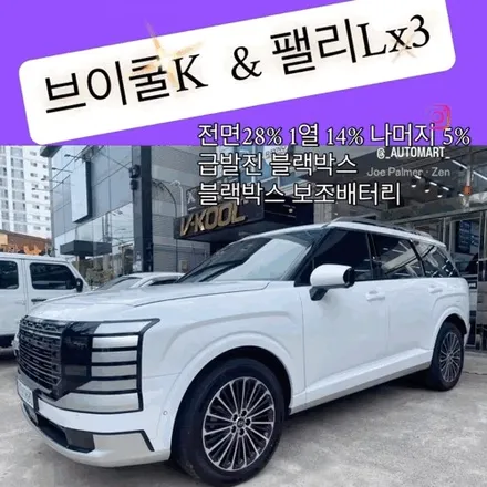 김해 썬팅 추천｜펠리세이드 브이쿨K 반사필름 시공 & 블랙박스/사이드스텝 장착 후기 / 경남 김해