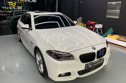 BMW520d 루프스킨 및 사이드미러랩핑 라이트필름 시공 / 안양시 동안구 관양동