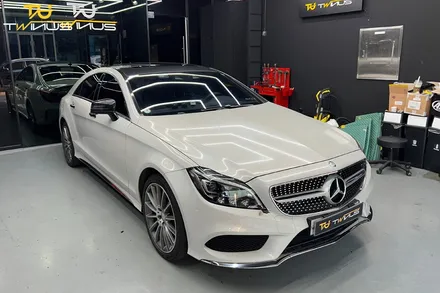 안양랩핑 벤츠 CLS400 3M 엠버블랙 전체랩핑 / 안양시 동안구 관양동