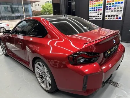 안산 랩핑, BMW G87 M2 사고 보험수리로서 전체 시공. 뱀파이어 레드! / 안양시 동안구 관양동