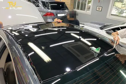 벤츠 CLS350 은은한 컬러의 유광그레이 랩핑 / 안양시 동안구 관양동