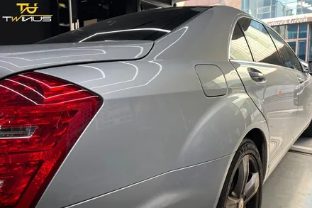 벤츠S350 드레스업 튜닝 사틴블랙 전체랩핑 / 안양시 동안구 관양동