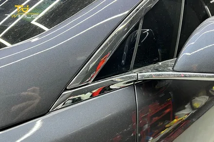 테슬라 모델X 크롬죽이기 및 전체랩핑 그리고 휠도색 / 안양시 동안구 관양동