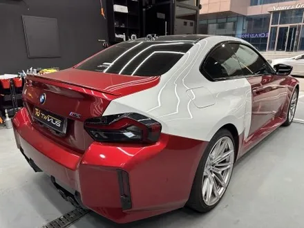 안산 랩핑, BMW G87 M2 사고 보험수리로서 전체 시공. 뱀파이어 레드! / 안양시 동안구 관양동
