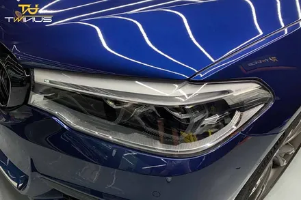 BMW520d 크롬딜리트 창틀몰딩 랩핑 및 헤드라이트 PPF / 안양시 동안구 관양동