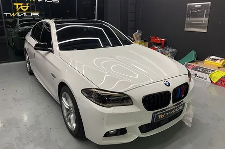 BMW520d 루프스킨 및 사이드미러랩핑 라이트필름 시공 / 안양시 동안구 관양동